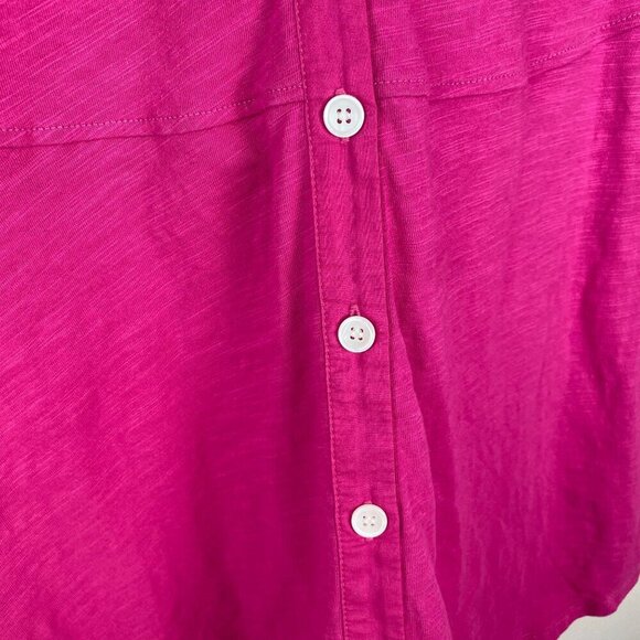 Soft Surroundings Tunic Pamplona 100% Cotton Heather Fuchsia Pink Size XS - Picture 9 of 9